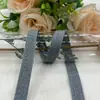 Cinta de espiga en relieve para la nuca de camisetas, ribete lateral de sudaderas, accesorios para prendas, cinta de letras inglesas en relieve