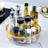 Estante para condimentos de cocina, salsa, vinagre, condimento, frasco, multiusos, mesa giratoria para el hogar, bandeja de almacenamiento multifuncional