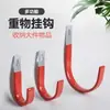 Gancho para tubo de água para armazenamento de ferramentas externas, metal resistente, forte, cabide resistente fixado por furo para paredes de engenharia