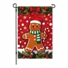 Bandeira de Jardim de Natal 2026 Transfronteiriça Decoração Externa para Quintal Papai Noel Amazon Bandeira Dupla Face de Linho Personalizada