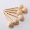 Cuentas Redondas de Madera de Pino de 28 mm, Varillas Difusoras de Madera de Pino, Cuentas Sueltas de Madera de Pino, Bolas de Madera para Aromaterapia, Cuentas de Madera, Varillas Difusoras de Aceites Esenciales al por Mayor