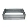 Cama de Plantación de Hierro Galvanizado, Macetero Metálico Rectangular para Patio Exterior, Caja de Plantación para Verduras y Flores, Cama de Flores para Jardinería