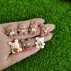 Conejo Fresa y oso DIY pegamento crema hecho a mano horquilla carcasa de teléfono móvil joyería resina accesorios material