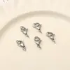 Acero Inoxidable Metal Cierre de Langosta Color Duradero Bucle Único Extremo de Conexión Cierre Kit de Materiales para Accesorios de Joyería Hecha a Mano DIY