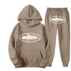 Sudadera con Estampado de Patrón de Prisión Demoníaca Clint419 Europeo y Americano Conjunto de Forro Polar para Hombre Venta al por Mayor Suelto Estilo Nuevo