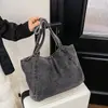 Bolso de Mezclilla Lavada Versátil Estilo Coreano para Mujer 2026 Nuevo Retro Casual de Hombro Único y de Mano de Gran Capacidad