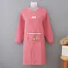 Delantal de cocina para el hogar, de manga larga, diseño lindo, adecuado para otoño e invierno, impermeable, para trabajar en restaurantes o catering, y como prenda protectora para la cintura, para adultos