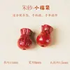 Cuentas Sueltas de Cinabrio Rojo de Alto Contenido Natural Materiales Hechos a Mano para DIY con Cuentas para el Año del Caballo Mineral Original Oro Púrpura Arena Imperial Pequeños Accesorios