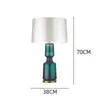 Lámpara de Mesa de Vidrio Decorativa para Sala de Estar, Lámpara de Mesita de Noche para Dormitorio, Lámpara de Diseñador de Lujo Minimalista Nórdico, Modelo Creativo