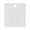 6.5*7cm Engrosado 400g Cartulina Blanca Sin Impresión Tarjeta en Blanco para Pasador Pinza para Cabello Pinza de Pato Tarjeta de Respaldo para Joyería