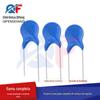 Capacitor cerâmico de alta tensão 2KV561K 2000V560PF passo do pino P5MM capacitor cerâmico azul inline