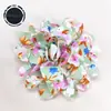 Nuevas Flores Pequeñas Florales de Gasa Hechas a Mano de 8 cm, Accesorios para Adornos de Cabello, Flores de Rosa de Tela Tridimensionales para Ropa DIY