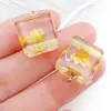 Bloque de resina de 8 colores mixtos, colgante de flor eterna luminosa, accesorio para pulsera, llavero, joyería, accesorios, fabricantes, venta al por mayor