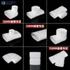 Accesorios de tubería plana de PVC para drenaje de baño, cocina y balcón; accesorios de tubería ovalados; drenaje de piso; dispositivo de reubicación de inodoro; 75, 110, 50
