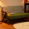 Sofá Sala de Estar Richard Nórdico Madeira Maciça Cadeira de Sofá Individual Hotel Cadeira de Sofá Retrô Sala de Estar B&B Sofá