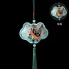 Festival del Bote del Dragón Nuevo Bordado Mariposa Calabaza Carpa Bolsita Candado Concéntrico Colgante Bolsita Portátil Accesorios Dinastía Han Colgante