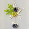 Colgante de pared de cinco estrellas colgante de pared simulado traje colgante de pared flor artificial de plástico cesta colgante decoración de pared interior pared interior decoración escolar Floricultura