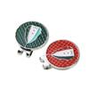 Clip para gorra de golf, marca desmontable, clip para gorra de chaqueta rojo y verde, aleación de zinc, logotipo de bola antioxidante, regalo