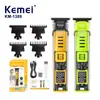 Novo Cortador de Cabelo Elétrico Transfronteiriço KM-1389 Kemei Cabeça de Óleo Aparador Elétrico Display Digital Masculino Escultura Aparador