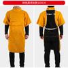 Ropa Protectora de Cuero de Vaca Resistente al Desgaste, Aislante al Calor, Anti-Quemaduras y de Alta Temperatura para Soldador, Delantal de Soldador con Vestimenta Inversa, Ropa de Trabajo para Soldadura por Arco de Argón