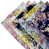 Nueva Llegada Impermeable Chifón Seda Coreana Estampado de Flores Grandes Rotas Tela Primavera y Verano para Vestido de Tirantes con Forro de Mujer