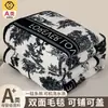 Manta de forro polar coral, manta de invierno para oficina de leche polar engrosada con pelusa, manta de aire acondicionado, manta de sofá, adecuada para todas las estaciones