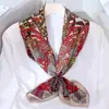 Estilo Nuevo Primavera 2026 Bufanda Cuadrada Grande de 90 para Mujer, Elegante Estilo Coreano de Sarga de Seda Bufanda de Seda con Estampado de Moda Bufanda Decorativa para el Cuello