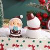 Mini Desenho Animado Família de Animais de Natal Pequenos Enfeites Micro Paisagem Decoração Acessórios Papai Noel Caixa Surpresa Artesanato