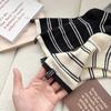 Meias Listradas Meias Femininas de Comprimento Médio Ins Meias da Moda Estilo Coreano Etiqueta de Tecido Agulha Dupla Meias de Algodão com Sapatos Birkenneth Meias Femininas Longas Empilhadas