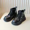 Dr. Infantil. Botas Martens 2025 Otoño Nuevo Estilo Botines Cortos para Niñas Estilo Coreano Botas de Cuero para Niña Suela Suave Botas Individuales para Niños Medianos y Grandes