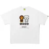 Marca Trendy Japonesa Ape Man Shark Skzoo Colaboración Camiseta Unisex de Manga Corta de Corte Holgado Disponible para Venta Transfronteriza a Largo Plazo