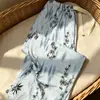 Calças de pijama femininas no atacado para primavera e outono, doces e finas, largas e casuais, loungewear de algodão nuvem, adequadas para uso interno e externo