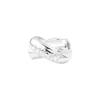Plata Esterlina S925 Seiko Brillante Afortunado Plata Espaciadores Nudo Trenzado Accesorios Personalizados DIY Pulsera de Cristal con Cuentas