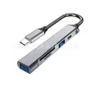 Divisor de Laptop Usb3.0Tipo-C Hub Cinco-em-Um Leitor de Cartão Transmissão de Alta Velocidade