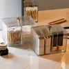 Caja de Almacenamiento para Maquillaje, Bastoncillos de Algodón, Discos de Algodón para Maquillaje, Lipstick, Esponja de Belleza, Almacenamiento de Joyería para Escritorio, Caja Organizadora Tipo Cajón con Tapa