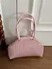 Bolsa Nuvem Plissada Transfronteiriça Feminina 2025 Nova Moda Versátil Bolsa de Ombro Bolsa Transversal Bolsa de Mão Pequena Quadrada