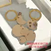 Placa de Perro de Latón Transfronteriza Etiqueta Redonda de Bronce Tarjeta de Identidad de Mascota Hueso Etiqueta para Gato Etiqueta para Llavero Anti-pérdida de Mascota
