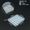 Caja de Plástico Transparente de 36 Compartimentos para Organizar Joyería, Herramientas de Ferretería y Componentes Electrónicos
