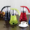 Cafetera eléctrica europea para enchufar cafetera de oficina máquina de café italiana cafetera moka eléctrica portátil de aluminio