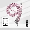 Alça de celular trançada vibrante e colorida, alça transversal ajustável, durável e resistente a rasgos, design anti-perda, conjunto completo de acessórios, alça de celular transversal