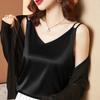 Camisola de una pieza/dos piezas para mujer de verano para exterior, holgada, sin mangas, top ajustado, chaleco interior básico