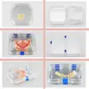 Cavidad bucal dental con caja de dientes de película caja de almacenamiento de dientes transparente caja de dentadura postiza caja de protección de dentadura postiza de incrustación caja de almacenamiento se puede imprimir logo