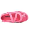 Sapatos infantis meninas malha verão oco sapatos casuais malha sandálias meninas malha sapatos meninas velcro sapatos infantis