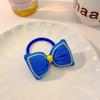 Nuevo lazo de flores para el cabello, anillo popular en Internet para niñas, dulce princesa, cuerda para el cabello, lindo tocado de tela para bebé coreano