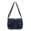 Bolso de Hombro, Estilo Coreano de Mezclilla, Bolso Cruzado Estilo Retro Europeo y Americano, Casual y Versátil, Bolso Diario para Viajar, Bolso Transfronterizo para Mujer