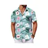 2026 Camisa Hawaiana de Manga Corta para Hombre de Amazon Estampado Floral Tropical Verano Playa Casual
