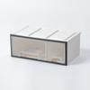Caja de Almacenamiento de Plástico Apilable Estilo Japonés Cajón Transparente de Una Capa Gabinete de Almacenamiento Artículos de Escritorio Caja de Almacenamiento de Cosméticos