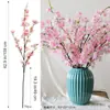 Novo Estilo Flor de Cerejeira Simulação Primavera Ano Novo Galhos de Flor de Pera Flores Artificiais Decoração de Sala de Estar Enfeites Decorações de Casamento Flor de Pessegueiro Transfronteiriço