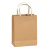 Bolsa de mão vermelha grossa para presente de mão em estoque bolsa de mão de papel para casamento bolsa de mão de papel Kraft da moda bolsa de presente