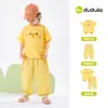 Conjunto ColecciónRopa de Verano para Niños de Dudu: Conjunto de dos piezas de manga corta y pantalón para niños, Ropa de verano para niñas